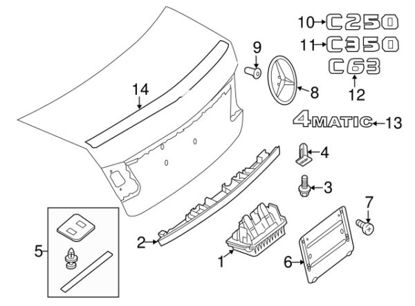 A0009982685 - Mercedes-Benz Lid Finish Panel Nut A0009982685