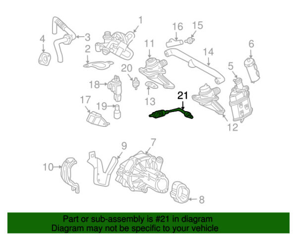 A0015408017 - NEW MERCEDES-BENZ CLK C-CLASS FRONT LEFT OXYGEN SENSOR A0015408017