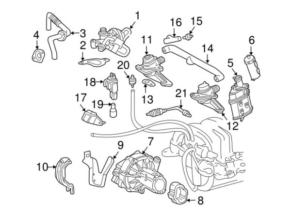A0015408017 - NEW MERCEDES-BENZ CLK C-CLASS FRONT LEFT OXYGEN SENSOR A0015408017