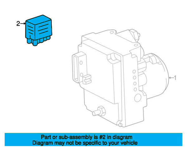 A0015426519 - Mercedes-Benz ABS Relay A0015426519