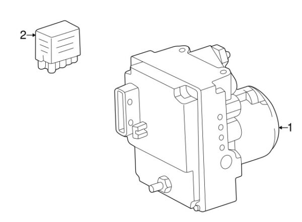 A0015426519 - Mercedes-Benz ABS Relay A0015426519