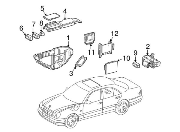 A0015457901 - Mercedes-Benz Front Relay Box A0015457901