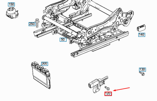 A0019846329 - New MERCEDES-BENZ GLE C292 Front Seat Sensor Mounting Bolt A0019846329