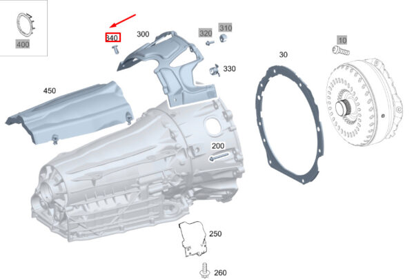 A0019910240 - MB GLE W167 Damping to Transmission Expansion Rivet A0019910240 NEW Original