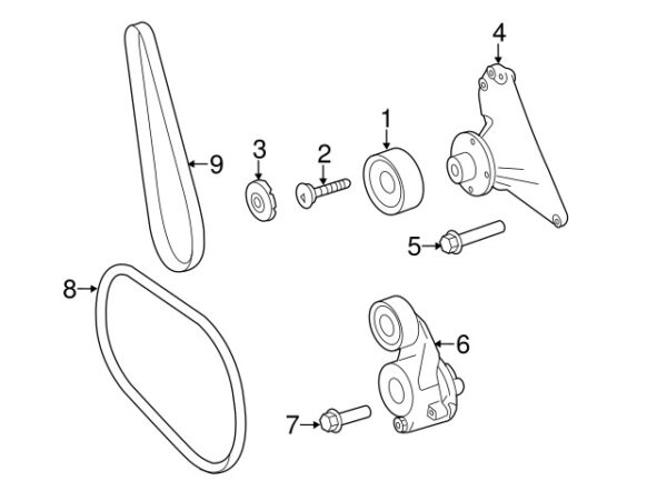 A0019933796 - NEW MERCEDES-BENZ SPRINTER CLASS ACCESSORY DRIVE BELT A0019393796 ORIGINAL