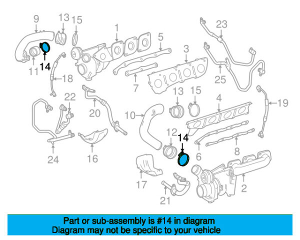 A0019955410 - Mercedes-Benz Upper Intercooler Pipe Clamp A0019955410