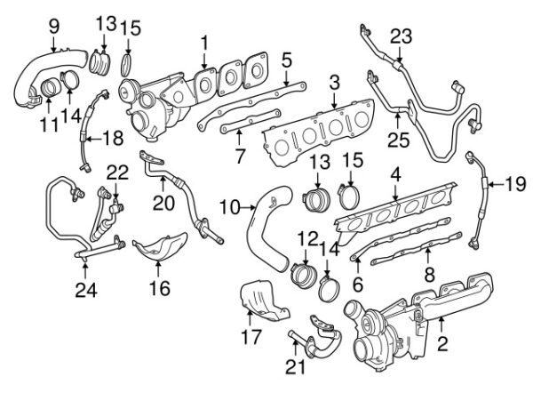 A0019955410 - Mercedes-Benz Upper Intercooler Pipe Clamp A0019955410
