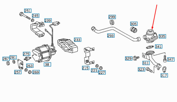 A0021403860 - Mercedes-Benz E-Class W210 Splash Valve A0021403860 NEW GENUINE