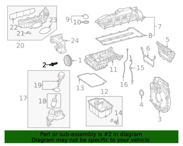A0029900103 - NEW MERCEDES-BENZ SPRINTER CLASS MOTOR HARMONIC BALANCER BOLT A0029900103