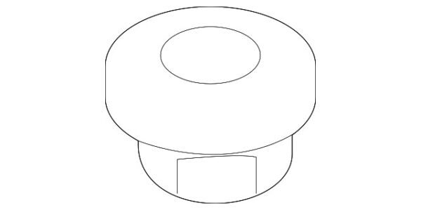 A0029901254 - Mercedes-Benz roof rack side rail nut A0029901254