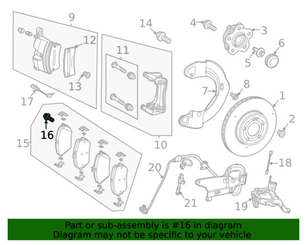 A0029902503 - NEW MERCEDES-BENZ B A CLASS DISC BRAKE CALIPER ANCHOR PLATE A0029902503