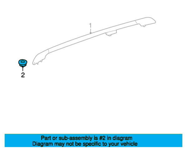 A0029902754 - Mercedes-Benz roof rack side rail nut A0029902754