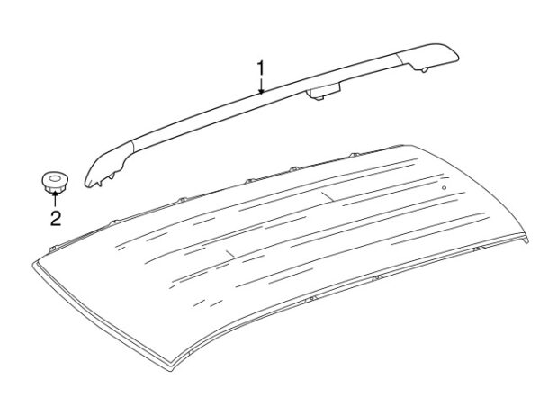 A0029902754 - Mercedes-Benz roof rack side rail nut A0029902754