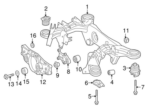 A0029904050 - NEW MERCEDES-BENZS CLASS DIFFERENTIAL HOUSING SUPPORT GROOVE A0029904050 GENUINE