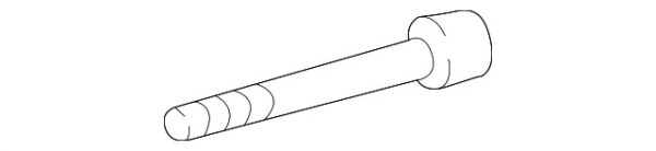 A0029906112 - Mercedes-Benz Front Lower Suspension Control Arm Bolt A0029906112
