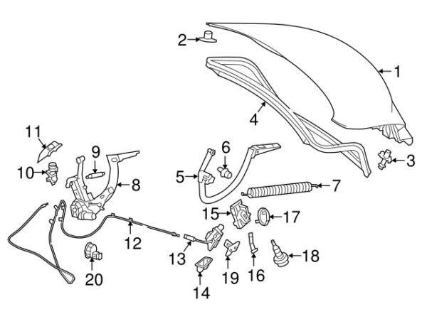 A0029982201 - Mercedes-Benz parking aid camera grommet A0029982201