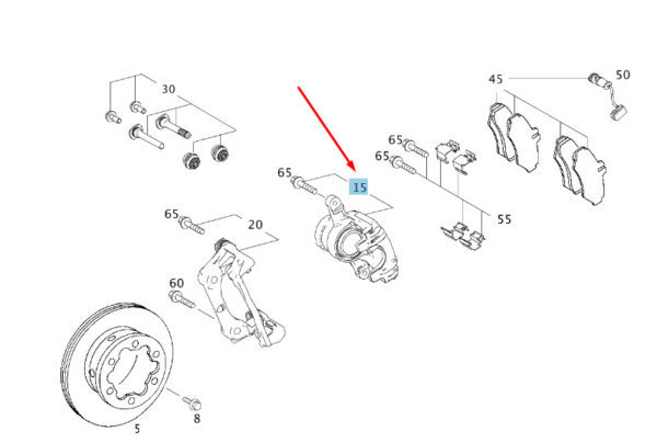 A0034207483 - NEW MERCEDES-BENZ SPRINTER W906 REAR RIGHT BRAKE SWITCH A0034207483 GENUINE