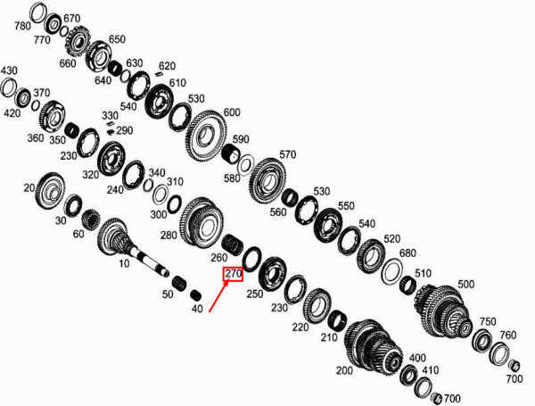 A0039816018 - New MERCEDES-BENZ A W177 Axial Needle Rlr Bearing A0039816018