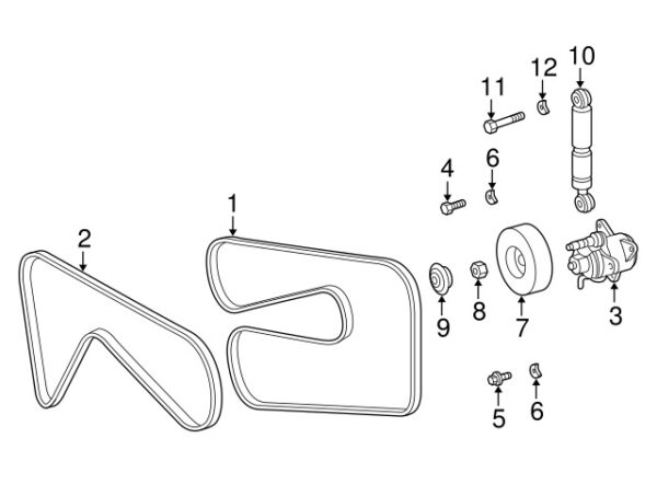 A0039900750 - NEW MERCEDES-BENZ SLK E-CLASS BELT TENSIONER BELT NUT A0039900750 GENUINE