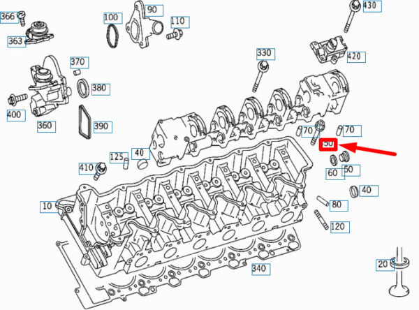 A0039902112 - NEW MERCEDES-BENZ CL C215 CYLINDER HEAD BOLT A0039902112 ORIGINAL
