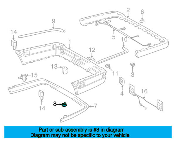 A0039942445 - Mercedes-Benz Valance Panel Clip A0039942445