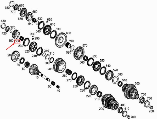 A0049813618 - Mercedes-Benz a W177 Idle Wheel Needle Bearing A0049813618 NEW Original