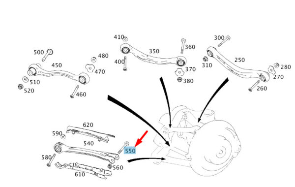 A0049900003 - Mercedes-Benz C W204 Rear Slurry Screw A0049900003 NEW ORIGINAL