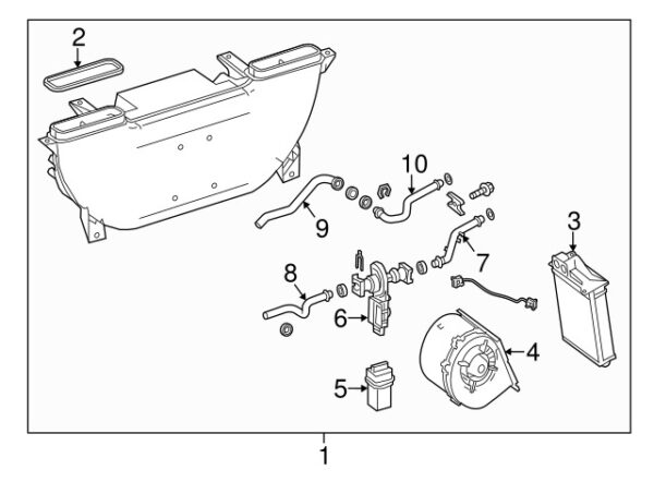 A0058320267 - NEW MERCEDES-BENZ SPRINTER CLASS HVAC HEATING HOSE OUTLET PIPE A0058320267