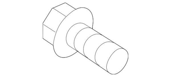 A0059901700 - Mercedes-Benz hood hinge bolt A0059901700