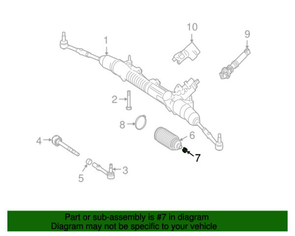 A0059970190 - NEW MERCEDES-BENZ AMG CLASS OUTER RACK AND PINION BELOWS CLAMP A0059970190