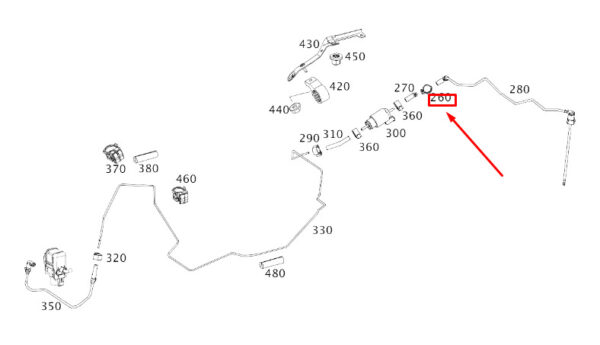 A0079970890 - NEW MERCEDES-BENZ CLA C117 HEATER LINE TO HOSE CLAMP LHD A0079970890 GENUINE