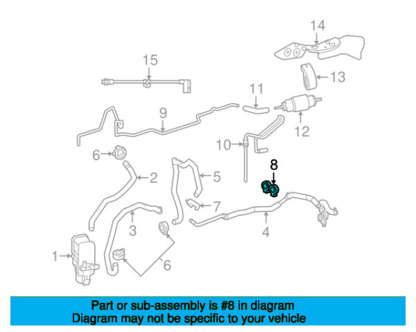 A0089972490 - Mercedes-Benz HVAC Heating Hose Clamp A0089972490