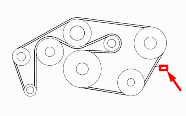 A010997999264 - NEW MERCEDES-BENZ SL R129 SERPENTINE BELT A010997999264 GENUINE
