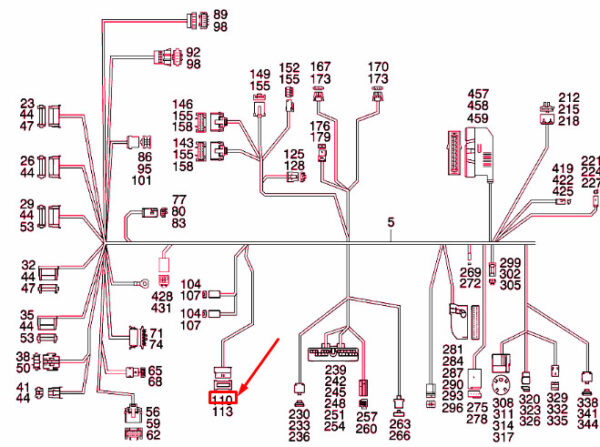 A0115453826 - NEW MERCEDES-BENZ ML W163 DATA LINK CONNECTOR A0115453826 GENUINE