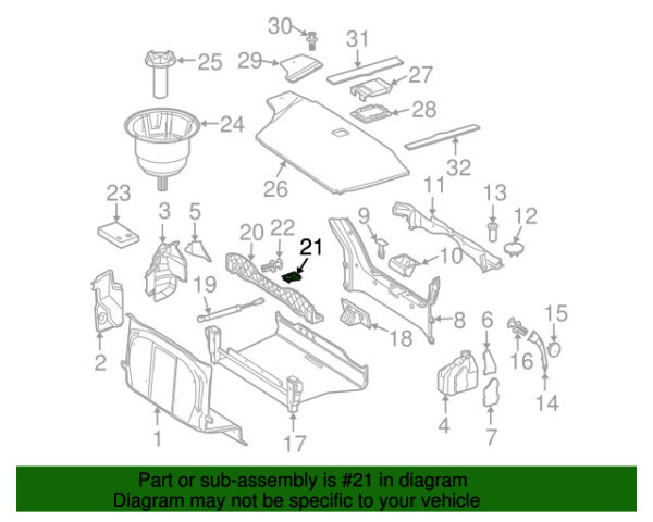 A0119881878 - NEW MERCEDES-BENZ SLC CLK CLASS HULL ORNAMENT WEAR PLATE A0119881878