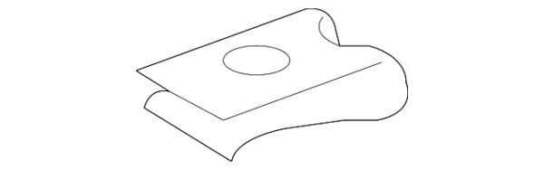 A0119881878 - NEW MERCEDES-BENZ SLC CLK CLASS HULL ORNAMENT WEAR PLATE A0119881878