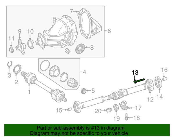 A0119900904 - NEW MERCEDES-BENZ E CLS DRIVESHAFT FLEX JOINTS A0119900904 GENUINE