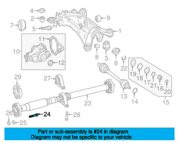 A0119901104 - Mercedes-Benz drive shaft screw A0119901104