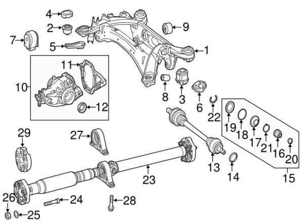 A0119901104 - Mercedes-Benz drive shaft screw A0119901104