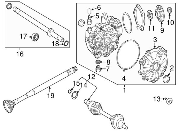 A0129947541 - Mercedes-Benz CV Joint Circlip A0129947541