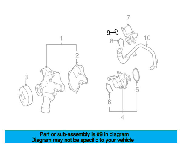A0139972445 - Mercedes-Benz Engine Coolant Pipe O-Ring A0139972445