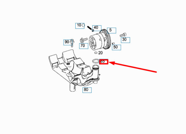 A0189974645 - NEU MERCEDES-BENZ ML W166 MOTORÖLPUMPE PICKUP TUBE GASKET A0189974645 ORIGINAL