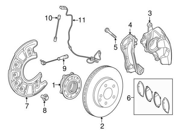 A0199907901 - NEW MERCEDES-BENZ C ONE CLASS DISC BRAKE CALIPER ANCHOR PLATE A0199907901