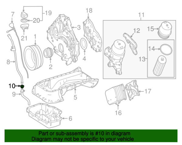 A023997104564 - NEW MERCEDES-BENZ G CL CLASS LOWER ENGINE OIL TABLE ROD TUBES A023997104564