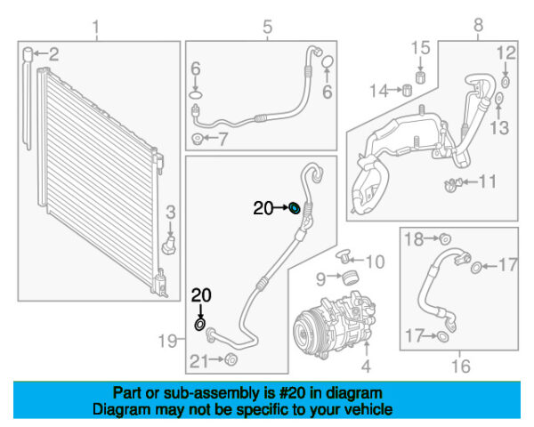 A023997634565 - Mercedes-Benz A/C refrigerant line O-ring A023997634565