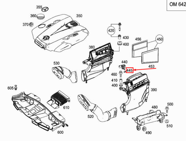 A0279972748 - NEW MERCEDES-BENZ E W212 ENGINE PRESSURE SENSOR SEALING RING A0279972748