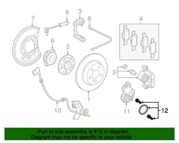 A0279973945 - NEW MERCEDES-BENZ GLC-CLASS PARKING BRAKE DRIVE O-RING A0279973945 GENUINE