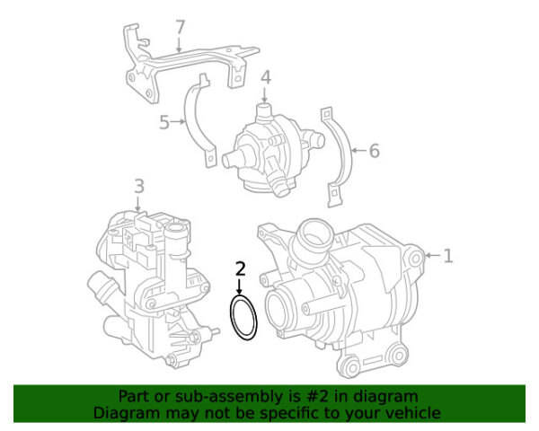 A0289973545 - NEW MERCEDES-BENZ E C-CLASS ENGINE WATER PUMP O-RING A0289973545 GENUINE