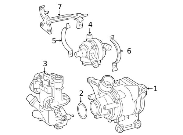 A0289973545 - NEW MERCEDES-BENZ E C-CLASS ENGINE WATER PUMP O-RING A0289973545 GENUINE