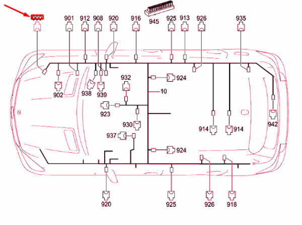 A029545092664 - NEW MERCEDES-BENZ ML W166 COUPLING HOUSING PLUG CONNECTOR A0295450926 ORIGINAL